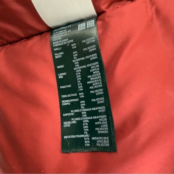 Uniqlo Ultra Warm Hybrid Down Parka Men's Size Medium with Fake Fur Hood 419992 - Picture 13 of 13